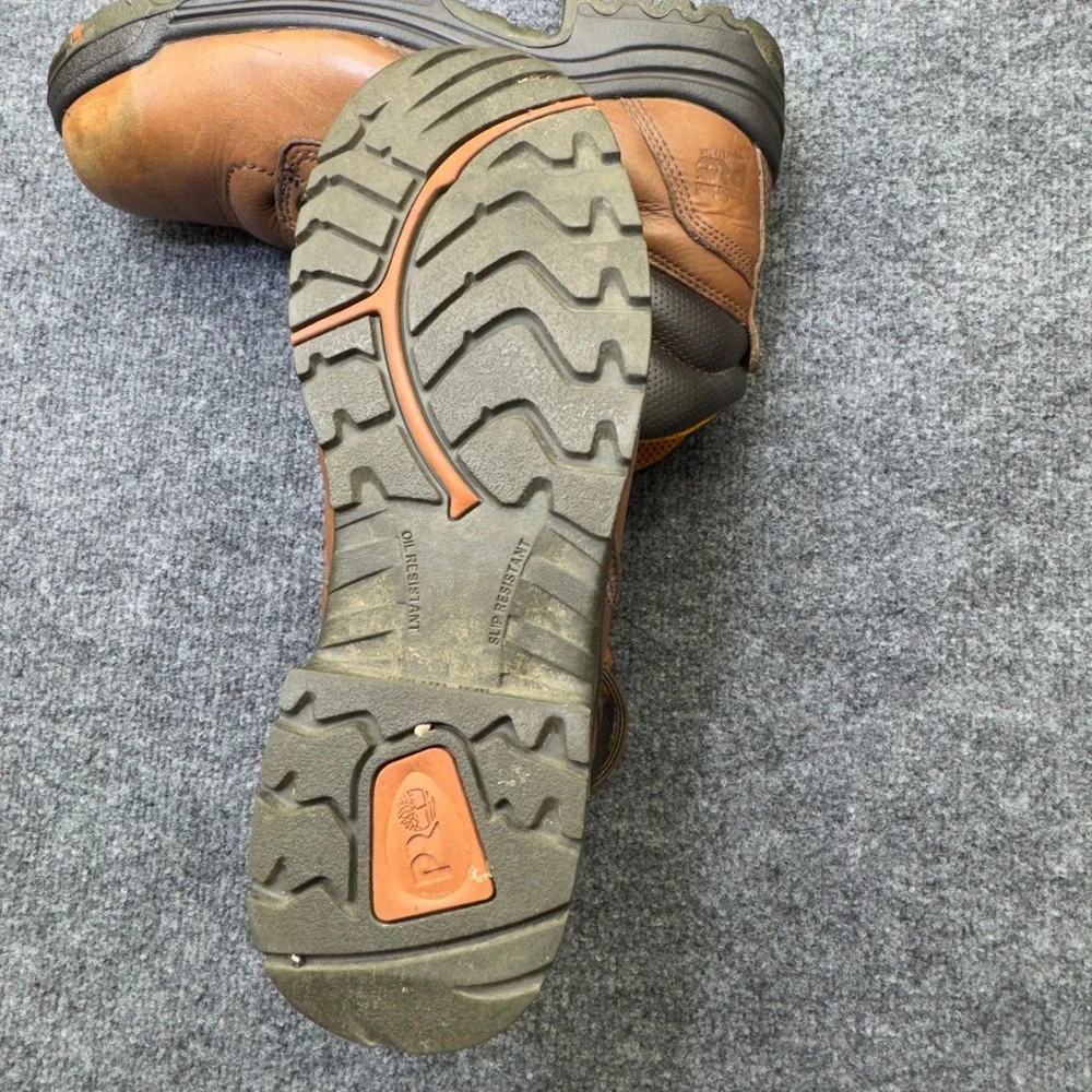 Timberland PRO Titan Mens 12W Brown Leather Safety Toe Work Boots Gorpcore Work